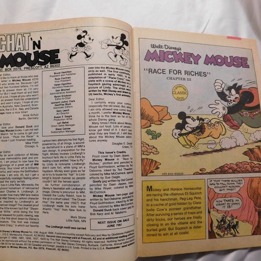 Walt Disney's Mickey Mouse #239 Gladstone Comic 1988 - Picture 4 of 6